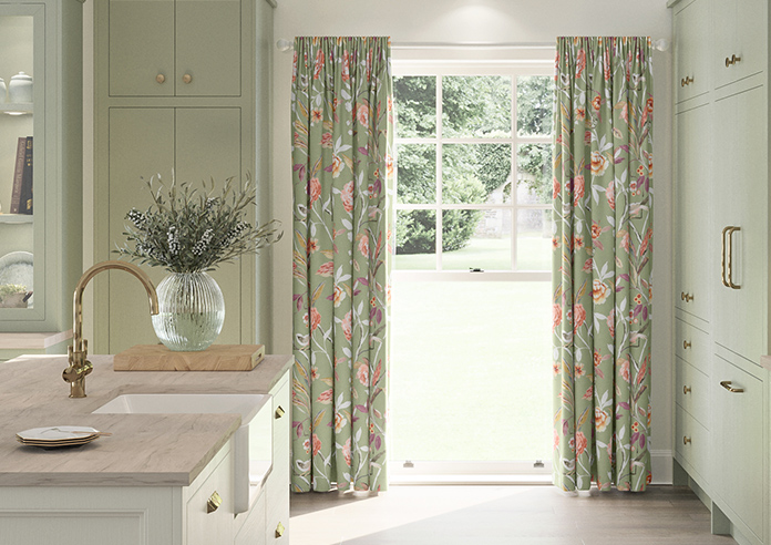 Abigail, Sage - Made to Measure Curtains - Image 3